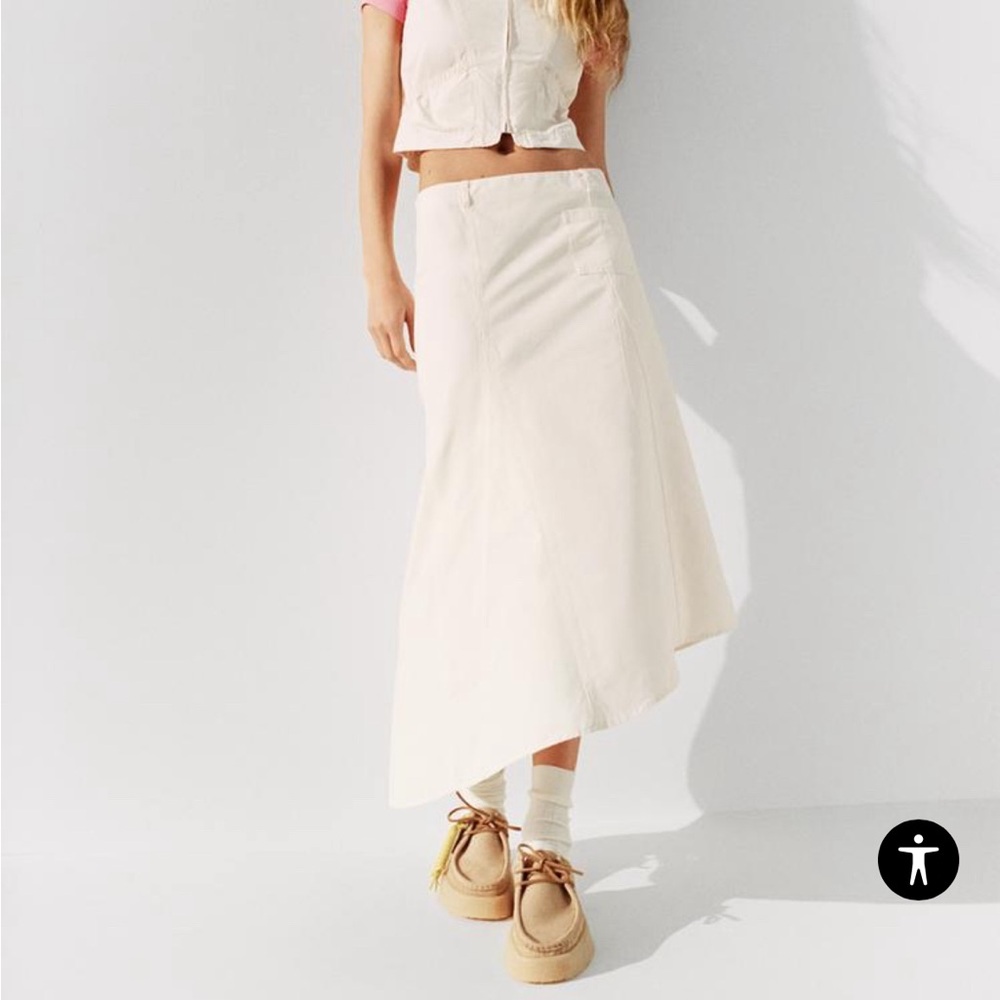 Zara RUCHED skirt